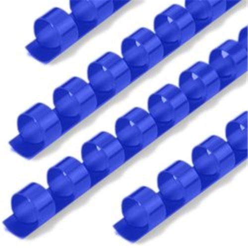 Fellowes Binding Plastic Combs 10mm Round 21 Ring A4 Blue box of 100